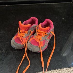 New Balance Kids' Pink and Orange Sneakers